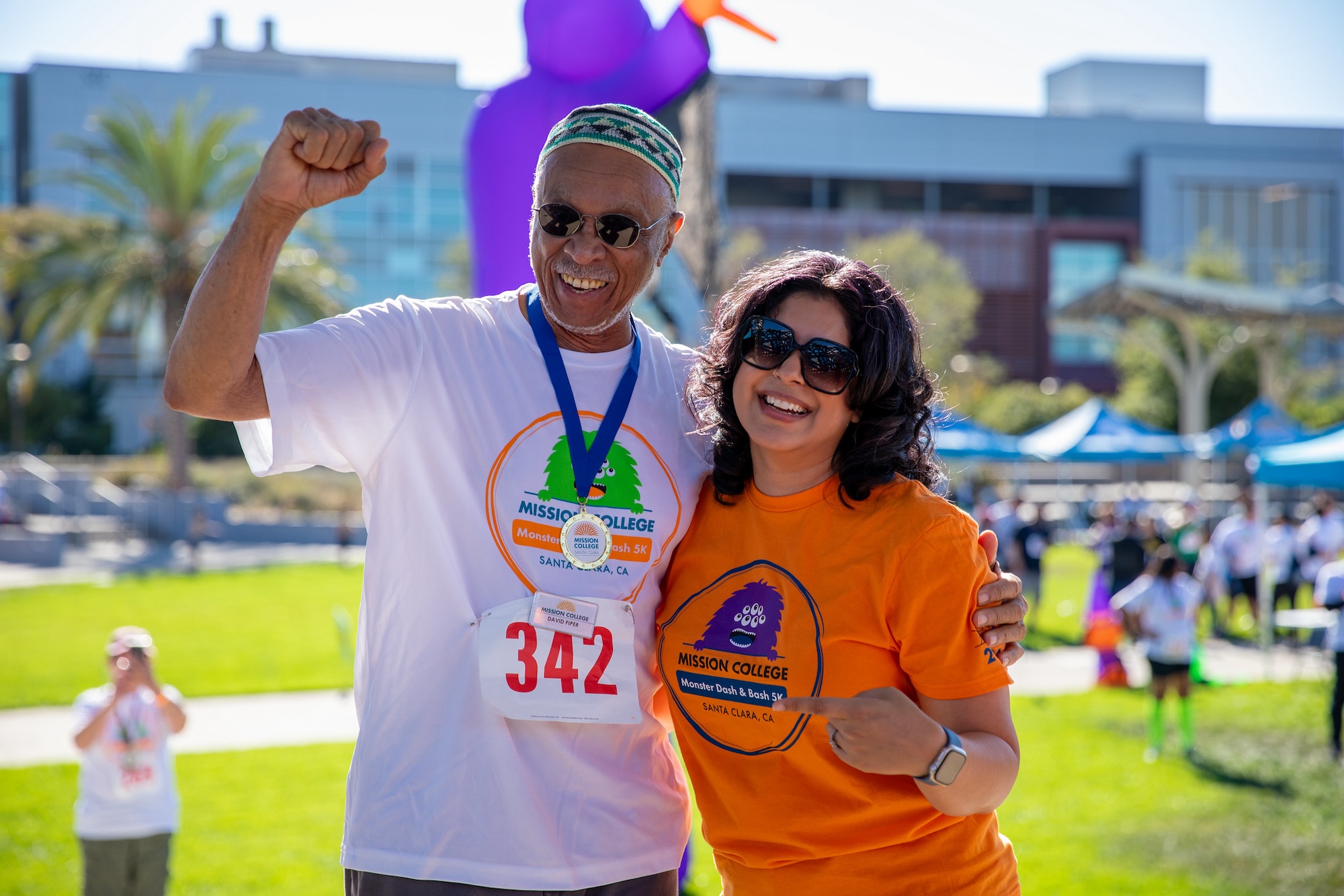 President Seher Awan at the Monster Bash and Dash 5k