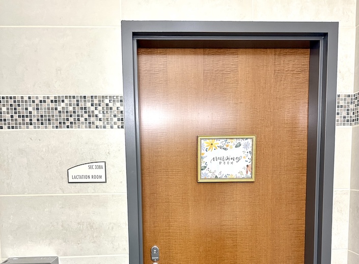 Diaper changing station Diaper changing station in lactation room.
