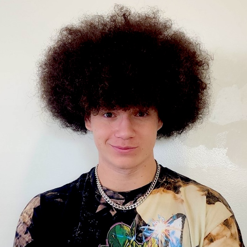 Patrick K., an English major at Mission College.