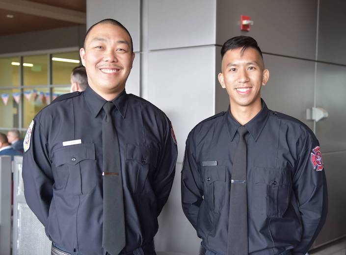 VALOR Two young Asian-American veteran-students.