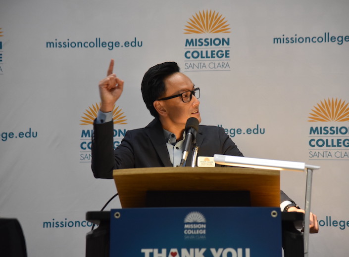 Danny Nguyen at Podium