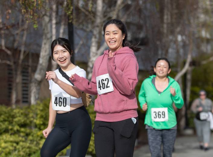 Runners participant in 5k at 91Ƭ.