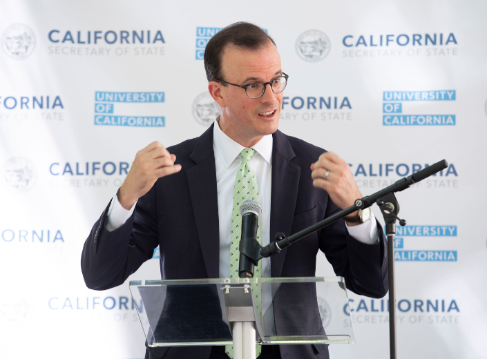 Assemblyman speaking at event